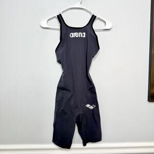 ARENA Powerskin Carbon Flex VX Open Back Kneeskin Racing Swimsuit Black